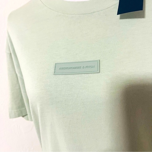 Abercrombie & Fitch Men’s Relaxed Soft Tee Short Sleeve Shirt Mens Box Logo NWT - Picture 2 of 7